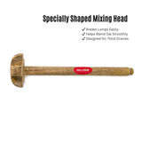 Walgrow Wooden Dal Stirrer / Mixing Mathni – Traditional Manual Wooden Stirring Tool for Dal & Curries (12-Inch, Natural Wood)