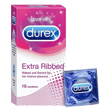 Durex Extra Ribbed Condoms for Men's/Male - Walgrow.com