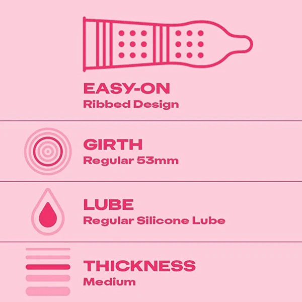Durex Extra Ribbed Condoms for Men's/Male - Walgrow.com