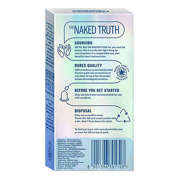 Durex Invisible Ultra-Thin Design Condoms for Max Pleasure - Walgrow.com