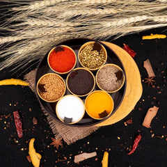 Walgrow BPA Free Multipurpose Round 7 In 1 Section Plastic Spices/Masala Storage Dabba/Box Organiser - Walgrow.com