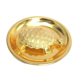 Walgrow Gold Plated Kachua with Plate Lightweight for Good Luck Tortoise Plate Mix Metal - Walgrow.com