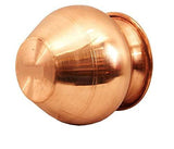 Walgrow Handcrafted Copper Religion Round Plain Kalash/Matka/Lota For Pooja (100-105 ML) - Walgrow.com
