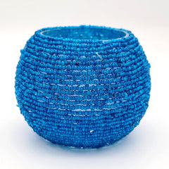 Bead Work Moroccan Mosaic Glass Tealight Candle Holder (7 Cm x 10 Cm x 10 Cm, Pack Of 2) - Walgrow.com