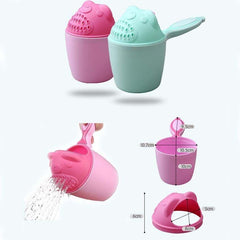 Child Safety Multifunctional Baby Bath Shampoo Rinse Shower Cup For Washing Baby ( Sea Green and Pink, Pack of 02) - Walgrow.com
