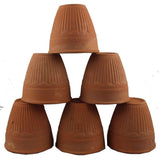 Clay Kullad Tea Cup Brown Plain Handmade Terracotta Traditional Style Kullad/kulhad/kullar Cup for Tea/Coffee & Milk - Walgrow.com