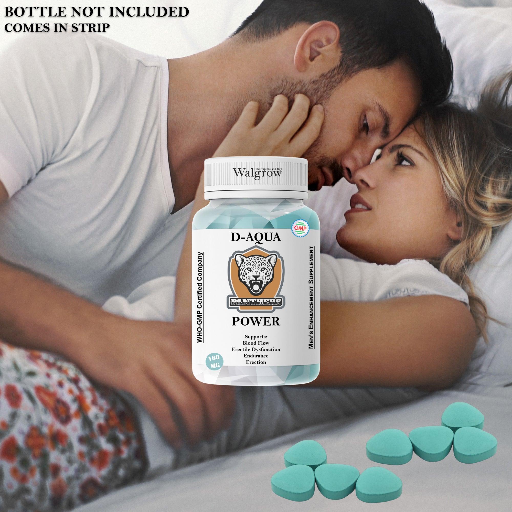 D-Aqua Panther Power Energy Boost Play Long Last Enhance Men's/Male Sex Drive with Kick Your Love (160mg, Tablets) - Walgrow.com