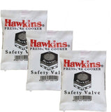 Hawkins Aluminium B1010 Pressure Cooker Safety Valve 1.5 To 14 Liter (Set Of 3) - Walgrow.com