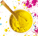 Herbal Gulal Color Powder Packets For Holi Festival, Fun Runs, Color Wars & More (Yellow) - Walgrow.com
