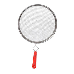 High Grade 304 Stainless Steel Round Flat Grill Roaster Net with Handle (Silver) - Walgrow.com