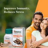 Himalaya Pure Herbs Ashvagandha General Wellness Men's Boost Sexual Immunity Tablet (60 Pills) - Walgrow.com