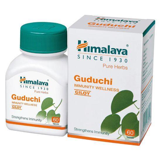 Himalaya Pure Herbs Guduchi Immunity Wellness Giloy (1 Bottle 60 Tablets) - Walgrow.com