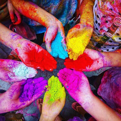 Individual Assorted Holi Festivals Color/Gulal or Abir Powder Packets (75g Each) - Walgrow.com