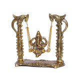 Lord Ganesha Swing jhula Statues for Temple Pooja, Home Décor & Gifts Purpose - Walgrow.com