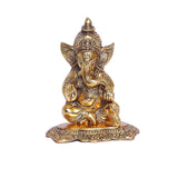 Metal Lord Ganesha Statue For Temple Pooja, Home Décor & Gifts Purpose - Walgrow.com