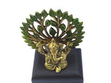 Metal lord Ganesha Statue with Tree Shape For Pooja, Home Décor & Gifts Purpose - Walgrow.com