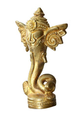 Metal lord Ganesha Statue with Trishul For Pooja, Home Décor & Gifts Purpose - Walgrow.com