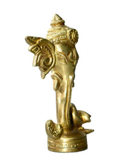 Metal lord Ganesha Statue with Trishul For Pooja, Home Décor & Gifts Purpose - Walgrow.com