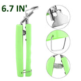 Multipurpose Stainless Steel Pakkad/Gripper/Lifter Holders For Kitchen Cooking (Silver and Green) - Walgrow.com