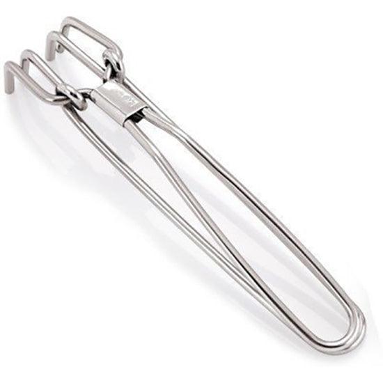 Multipurpose Stainless Steel Pakkad/Gripper/Lifter Holders For Kitchen Cooking (Silver) - Walgrow.com