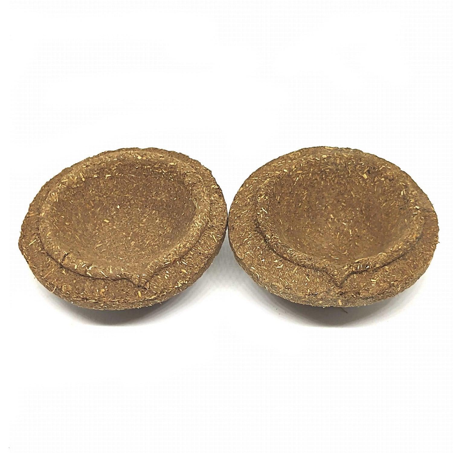 Natural Pure Cow Dung/Gobar Oil Lamp/Diya For Religious Festivals ...