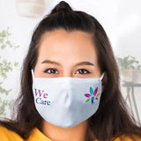Personalised Double Layered Custom Comfort and Easy Breathing Unisex Face Masks (Free Size, White) - Walgrow.com