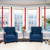 Red Artificial Marigold Garlands Flower For Home, Office & Festive Event Decoration - Walgrow.com