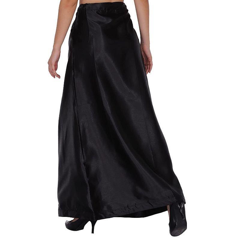 Saree Shapewear Petticoat for Women, Inskirt Saree Petticoats- Black 