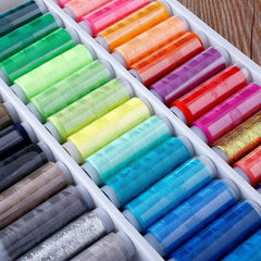 Sewing Industrial and Hand Stitching Machine Polyester Thread (Set Of 100 Tubes) - Walgrow.com