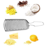 Stainless Steel Cheese/Ginger/Garlic/Nutmeg and Chocolate Grater (20 Cm, Silver) - Walgrow.com