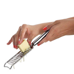 Stainless Steel Cheese/Ginger/Garlic/Nutmeg and Chocolate Grater (27 Cm, Silver) - Walgrow.com