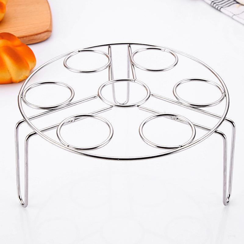 Grid Style Steam Rack Stainless Steel Egg Steaming/Steamer Grid Racks with Stackable Bent Le ...