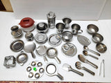 Stainless Steel Miniature Mini Kitchen Tableware Toy For Kids (Set Of 20 Pieces, Silver) - Walgrow.com