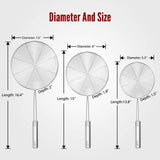Stainless Steel Spider Strainer/Skimmer/Ladle For Kitchen Cooking and Frying - Walgrow.com