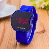 Stylish Apple Shaped LED Screen Digital Watch Great Gift Kids For Boys and Girls (Blue) - Walgrow.com