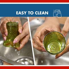 Unbreakable Designer BPA Free Plastic Water Jug with 6 Glasses (Green, 2 Liter) - Walgrow.com