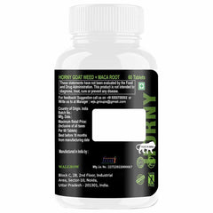 Horny Goat Weed and Maca Root For Men's/Male Sexual Enhancer & Testosterone Booster (1000mg, 1 Bottle 60 Tablets) - Walgrow.com