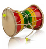 Walgrow Indian Handmade Shiv Musical Instrument Damaru/Dholak with Cotton Cords (15 Cm, Multicolor) - Walgrow.com