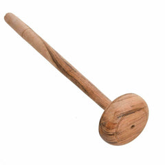 Handmade Wooden Hand Masher/Whisk Beater/Ghotni/Mathani For Kitchen (24Cm, Tan) - Walgrow.com