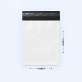 Waterproof and Tear-Resistant Mailing Shipping Envelopes Courier Bags Without POD Sleeve (10 x 14 Inches, 75 Microns, White) - Walgrow.com