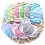 Zindwear Cotton Color Line Anti Slip Baby Crawling Knee Pads For Toddler Protector (Knee Safety , Multicolor) - Walgrow.com