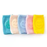 Zindwear Cotton Smiley Face Anti Slip Baby Crawling Knee Pads For Toddler Protector (Smiley, Multicolor) - Walgrow.com