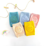 Zindwear Cotton Smiley Face Anti Slip Baby Crawling Knee Pads For Toddler Protector (Smiley, Multicolor) - Walgrow.com
