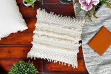 Zindwear Macrame Cotton Cushion Cover with Woven Tassel Best Gift For Home Décor ( Decorative, Cream) - Walgrow.com