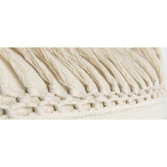Zindwear Macrame Cotton Cushion Cover with Woven Tassel Best Gift For Home Décor ( Decorative, Cream) - Walgrow.com
