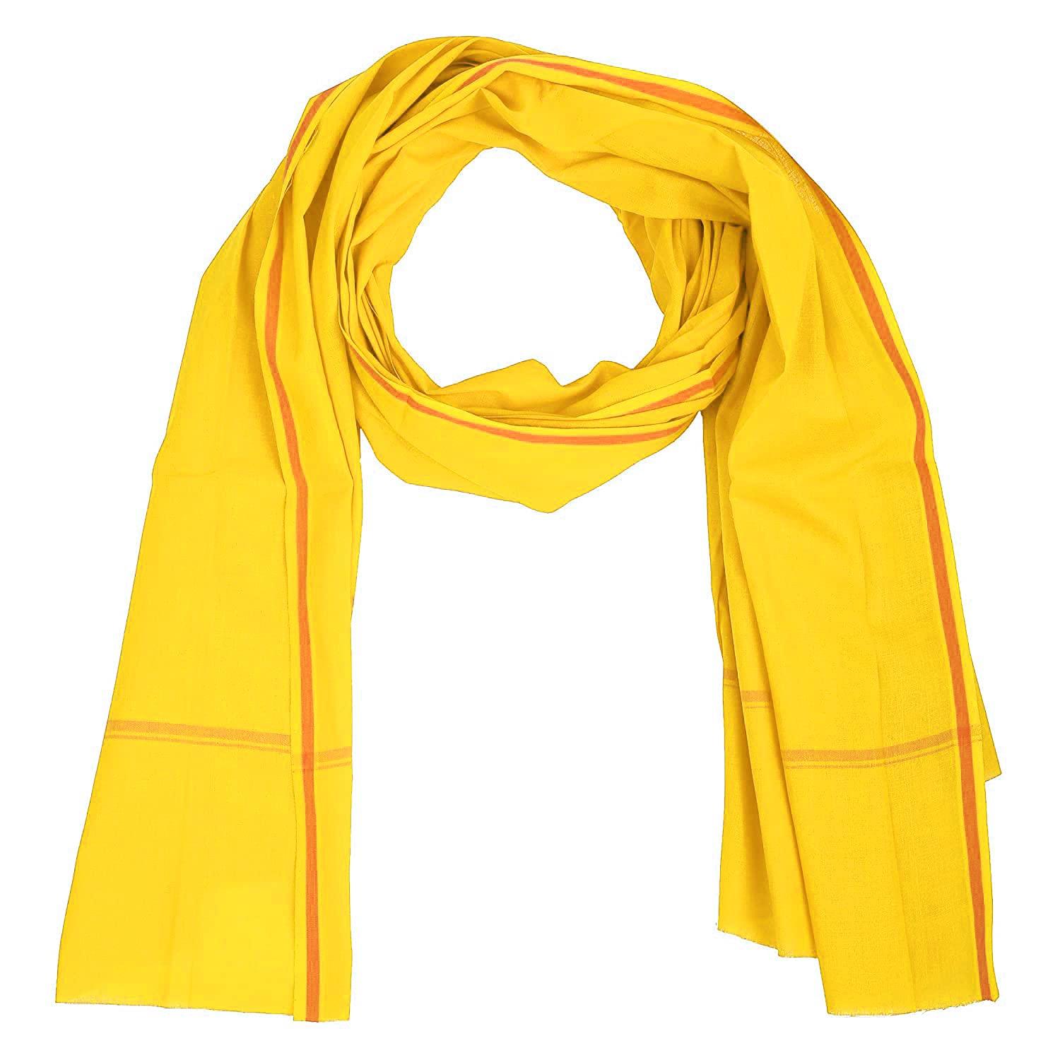 Zindwear Multipurpose Cotton Ultra Soft Lightweight & Quick Dry Yellow Color Gamchha - Walgrow.com