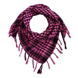 Zindwear Unisex Cotton Arab Keffiyeh Desert Shemagh Military Arafat Scarf/Scarves/Wrap (40 X 40 Inch, Baby Pink) - Walgrow.com