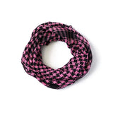 Zindwear Unisex Cotton Arab Keffiyeh Desert Shemagh Military Arafat Scarf/Scarves/Wrap (40 X 40 Inch, Baby Pink) - Walgrow.com