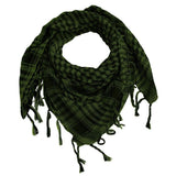 Zindwear Unisex Cotton Arab Keffiyeh Desert Shemagh Military Arafat Scarf/Scarves/Wrap (40 X 40 Inch, Military Green) - Walgrow.com