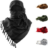 Zindwear Unisex Cotton Army Arab Keffiyeh Desert Shemagh Military Arafat Scarf/Scarves/Wrap (43" x 43") - Walgrow.com